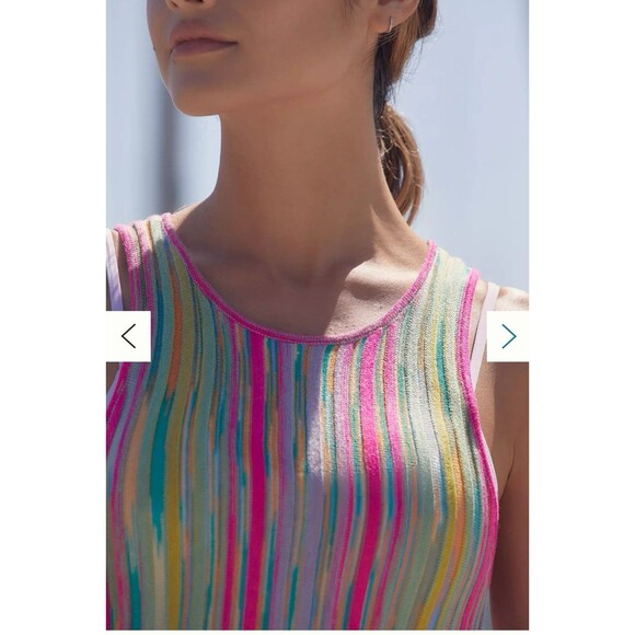 Daily Practice by Anthropologie Ribbed Sweater Mini Dress NWOT Size Medium Pink - Picture 2 of 11